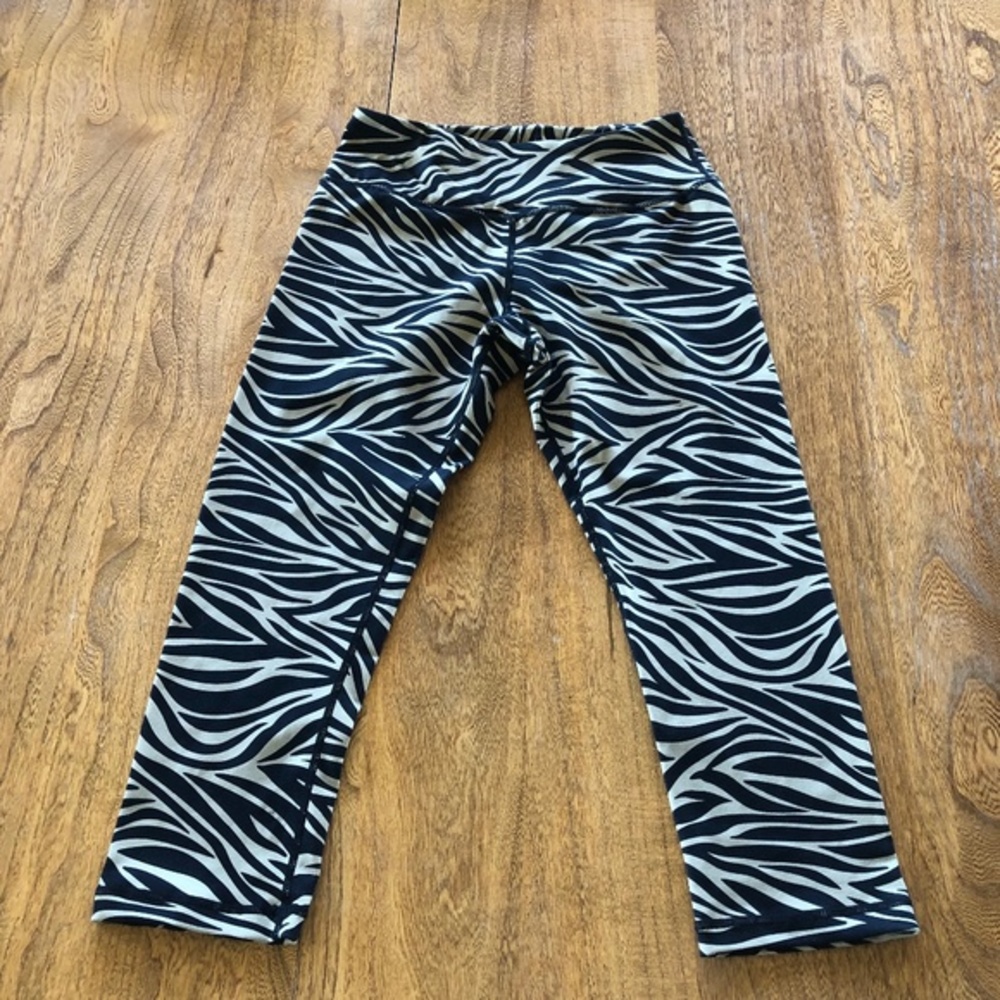 lululemon athletica Zebra Print Leggings - Black and White